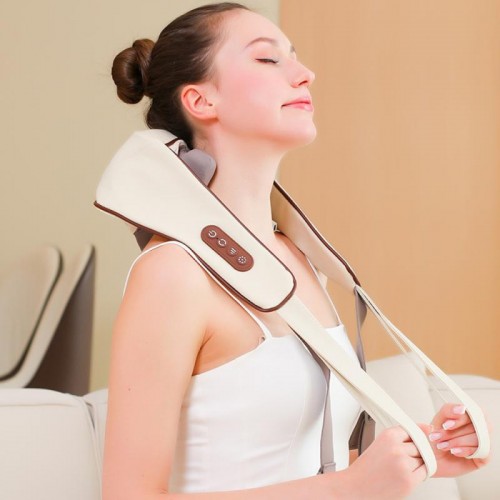 Роликовый массажер для шеи и спины, от USB, MASSAGER XL-653