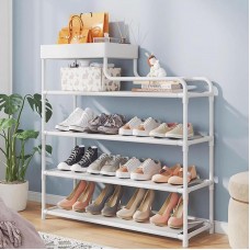 Полиця для взуття CLOTHES RACK на 4 полиці 78,5х21х54 см, біла