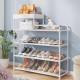 Полиця для взуття на 4 полиці, 78,5х21х54см, CLOTHES RACK, Біла