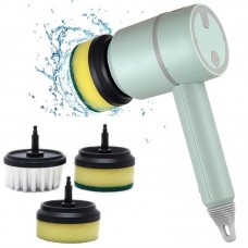 Акумуляторна щітка для прибирання Cleaner brush від USB з 3 насадками