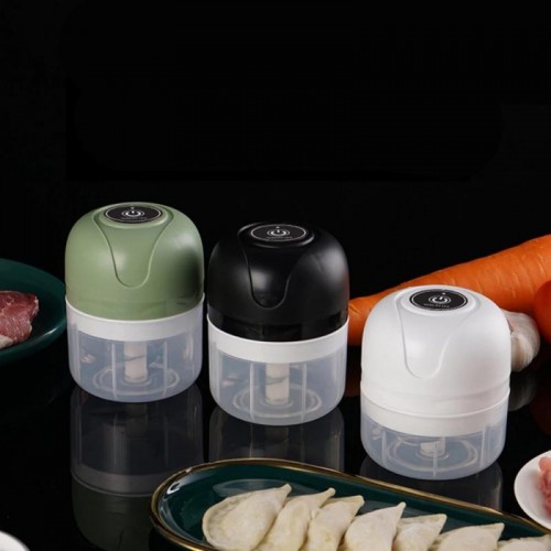 Кухонний мініподрібнювач для продуктів, 250 мл, від USB, Чорний Кухонний мініподрібнювач для продуктів, 250 мл, від USB, Чорний