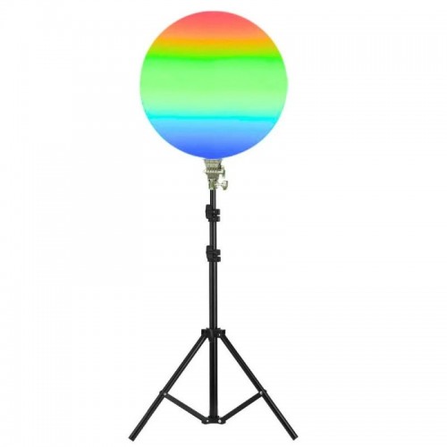 Цветная круглая RGB-LED лампа от сети + пульт, GS-450