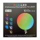 Цветная круглая RGB-LED лампа от сети + пульт, GS-450