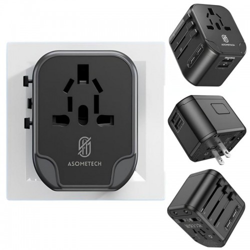 Мережевий зарядний пристрій 40Вт(2×USB + 2×Type-C), Asomtech