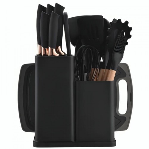Набор кухонных принадлежностей, 19 предметов Kitchen Set, Черный