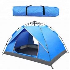 Палатка автоматична G-Tent 4-х місцева 210х210х135см синя + чохол