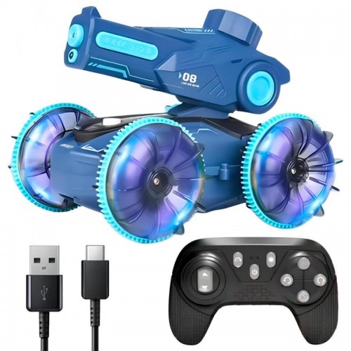 Радіокерований танк з водяною гарматою плаваючий (вік 6+), від USB, Remote control car