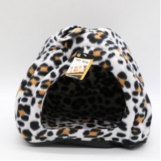 М'який будиночок для собак та кішок Pet Hut White, 30х30х40 см, Коричневий