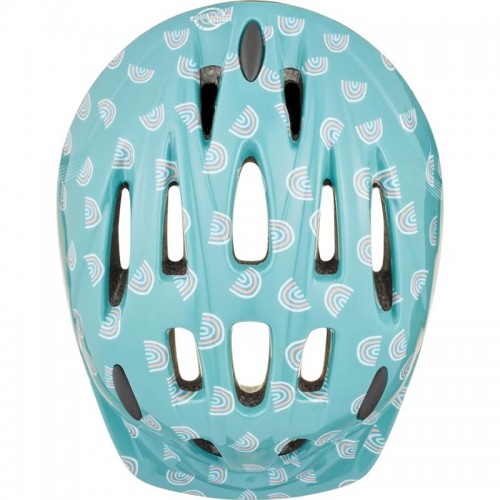 Детский шлем Cairn Sunny Jr Shiny Eucalyptus Rainbow 48-52 см для девочки