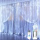 Гірлянда Штора Водоспад, від USB, 3x2м, з пультом, Біле світло