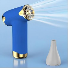 Портативний турбовентилятор 20W, USB, JetFan Turbo Blower, Синій