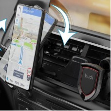 Магнітний автотримач для телефона, 360°, Budi
