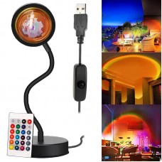 Проекційна лампа RGB з пультом управління від USB — Sunset