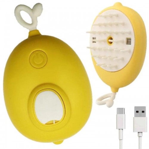 Парова щітка для шерсті з ліхтариком, від USB, Pet comb