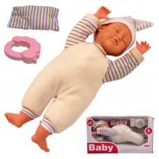 Пупс м'яконабивний зі звуковими ефектами, від батарейок, Baby