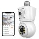 WIFI камера в патрон Е-27 (8MP) 2 об'єктиви, PTZ, Е-19
