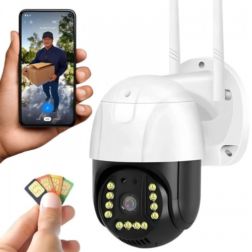 Вулична IP камера відеоспостереження 3МР, 4G, WIFI, C15X-H-4G