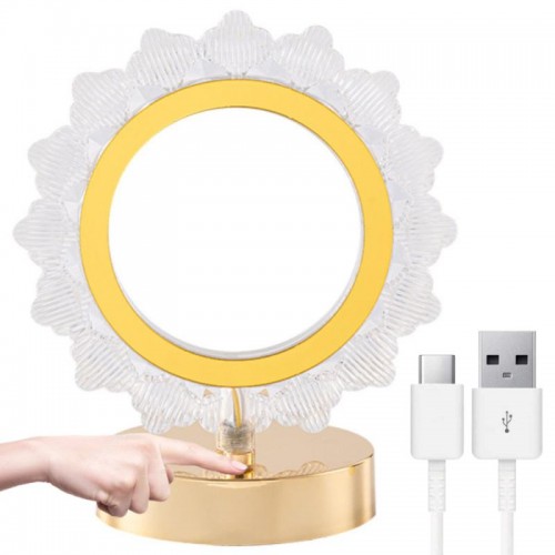 Настільна лампа-нічник «Сонце» 19х10см, від USB, AT-071D