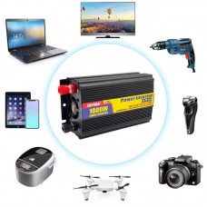 Перетворювач напруги з 12V на 220V, 1000Вт, з USB