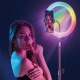 Кільцева лампа 45см, RGB + штатив до 2,1м, 3 тримачі, від 220, RL-18