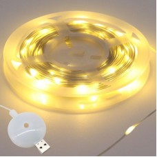 Гірлянда Роса від USB, 10м, 100LED, Теплий білий