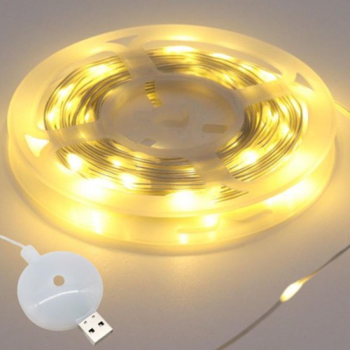 Гирлянда Роса от USB, 10м, 100LED, Теплый белый