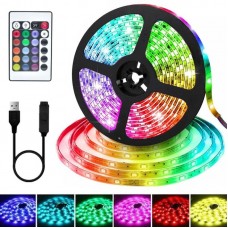 Світлодіодна RGB стрічка 5м, з пультом, з USB, 5050