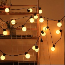 Світлодіодна гірлянда Кульки USB 5м 20 LED теплий білий
