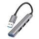 USB-хаб на 4 порти (USB3 + 3×USB2), Hoco HB26