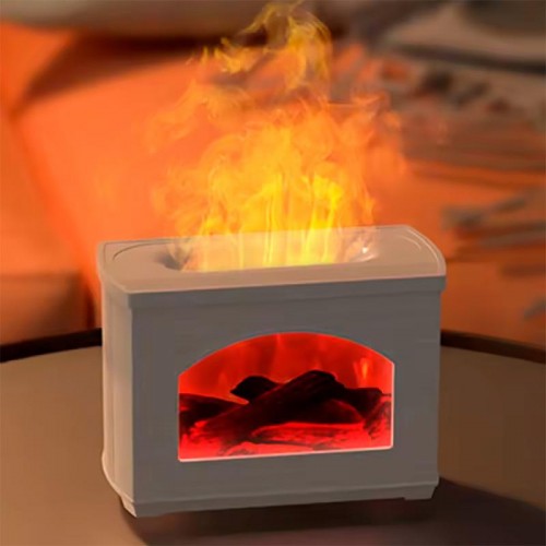 Увлажнитель воздуха Камин с эффектом огня 300мл, от USB