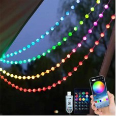 Розумна гірлянда Матові кульки 10м USB з пультом RGB