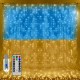 Гирлянда штора от USB, 2х2м + пульт, цвет свечения Флаг Украины