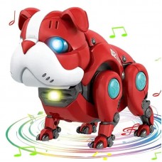 Интерактивная игрушка собака Бульдог, на батарейках, 13 см, Mecha Dog R11