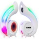 Настільна RGB лампа, з годинником і колонкою, від USB у вигляді черепашки