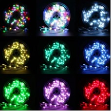 Світлодіодна гірлянда Роса від USB, 10 м, з пультом та Bluetooth, RGB