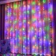 Гірлянда Водоспад від мережі, 3х2м, 320LED, Різнокольорова