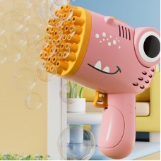 Пістолет для мильних бульбашок Bubble blaster рожевий на батарейках