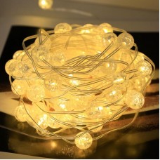 Гірлянда USB 2,5м з 20 LED лампочками теплий білий