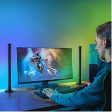 Світлодіодні панелі RGB 24см купити - 2шт з пультом та USB управлінням