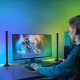 Светодиодные панели RGB, 24см, 2шт, + пульт, от USB