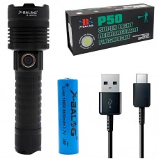 Ручний світлодіодний ліхтарик BL-A90-P50 з фокусуванням і USB зарядкою