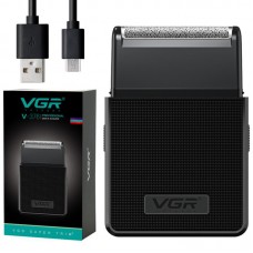 Електробритва VGR V-376 з тримером, USB зарядка, чорна