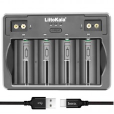 Зарядний пристрій для акумуляторів (Li-ion, NiMH, NiCD, крона), від USB, LiitoKala