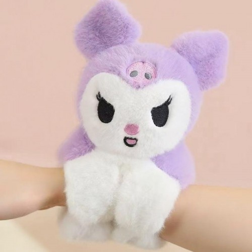 Мягкая игрушка браслет на руку Куроми Фиолетовая, 14 см