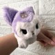 Мягкая игрушка браслет на руку Куроми Фиолетовая, 14 см