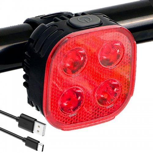 Велосипедный фонарь задний габаритный, FY-328-4LED