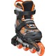 Розсувні дитячі роликові ковзани Rollerblade Microblade SL розмір 28-32 чорно-помаранчеві