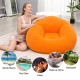 Надувное кресло-пуф Inflatable Sofa / Надувное кресло-мешок 110×110×85 см Оранжевый