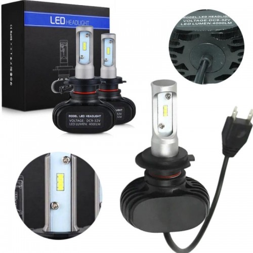 Комплект світлодіодних автоламп для фар, 2 шт, HeadLight S1 H7