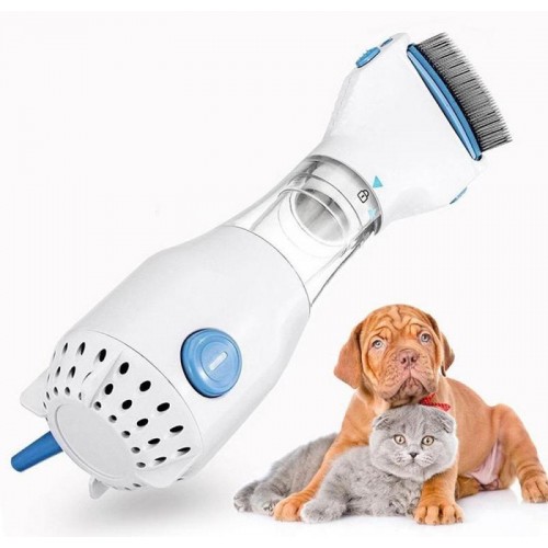 Расческа электрическая для удаления вшей и блох V Comb Licetec с вытяжкой